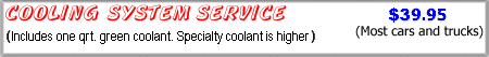 Cooling System Service