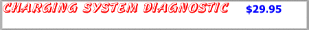 Charging system diagnostic 
